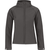 Hooded Softshell Women Dark Grey XL