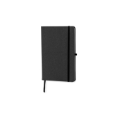 Hardcover notebook recycled leer A5 - Donker Grijs
