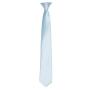 'Colours' Satin Clip Tie, Light Blue, ONE, Premier