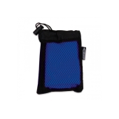 R-PET cooling towel 30x80cm - Zwart / Blauw