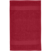 Sophia 450 g/m² håndklæde i bomuld 30x50 cm - Rød