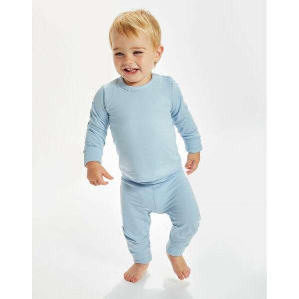 Baby Pyjamas - Heather Grey Melange - 6-12