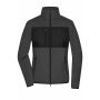 Ladies' Fleece Jacket - dark-melange/black - XXL