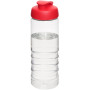 H2O Active® Treble 750 ml sportfles met kanteldeksel - Transparant/Rood