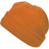 Polyester fleece (200 gr/m²) muts Elliana oranje