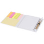 Colours combinatie notitieblok met sticky notes en pen - Wit