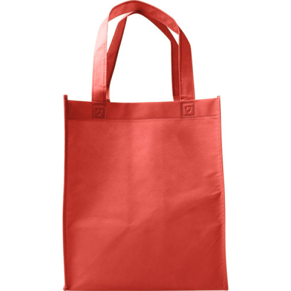 Nonwoven (80 gr/m²) shopping bag. Kira red