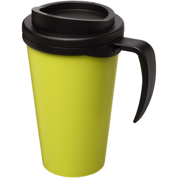 Americano® Grande 350 ml insulated mug - Lime/Solid black