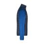 Men's Knitted Hybrid Jacket - royal-melange/anthracite-melange - S