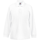 65/35 Kids' long sleeve polo shirt White 9-11 jaar