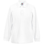 65/35 Kids' long sleeve polo shirt White 3-4 jaar
