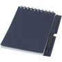 Luciano Eco wire notebook with pencil - small - Dark blue