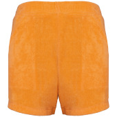 Ecologische badstof meisjesshort Apricot 4/6 jaar