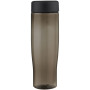 H2O Active® Eco Tempo 700 ml screw cap water bottle - Solid black/Charcoal