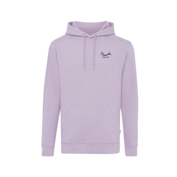 Iqoniq Jasper gerecycled katoen hoodie, lavendel