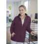 JF 22 Ladies' Workwear Fleece Jacket Warm-Up, from Sustainable Material , 100% GRS Certified Recycled Polyester - aubergine - XS