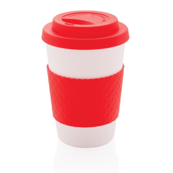 Herbruikbare koffiebeker 270ml, rood