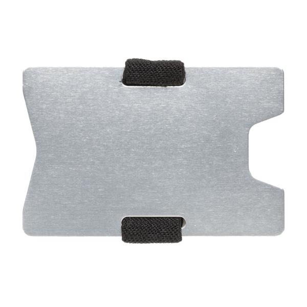 Aluminium RFID anti-skimming creditcard houder, zilverkleuri