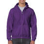 Gildan Sweater Hooded Full Zip HeavyBlend for him 669 purple S