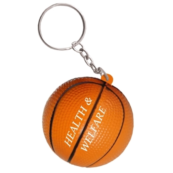 Anti-stress basketbal sleutelhanger