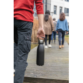1.5L vacuüm geïsoleerde roestvrijstalen fles, zwart