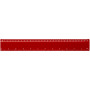 Renzo 30 cm kunststof liniaal - Rood