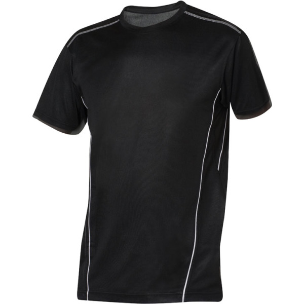 Ice Sport-T polyester 150 gr/m2 zwart/wit xs