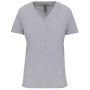 Dames-t-shirt BIO150IC V-hals Oxford Grey M