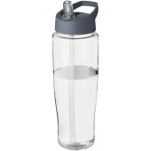 H2O Active® Tempo 700 ml drikkeflaske og låg med hældetud - Transparent/Stormgrå