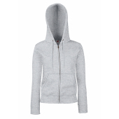 Premium Hooded Sweat Jacket Lady-Fit - Heather Grey - M (12)