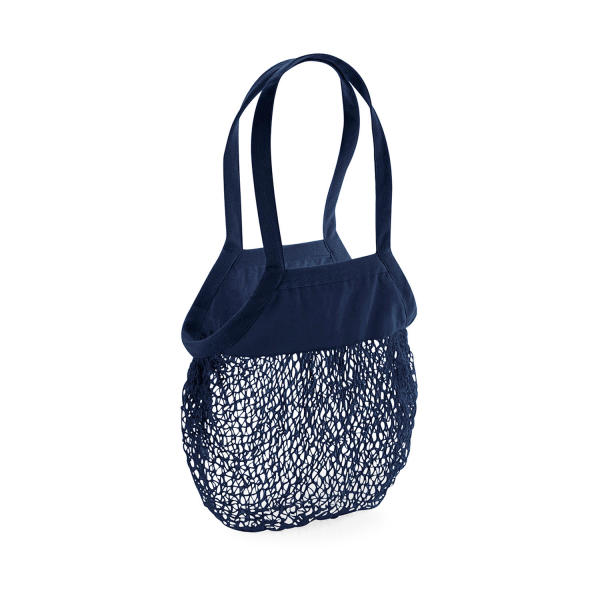 Organic Cotton Mesh Grocery Bag - Navy - One Size