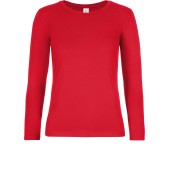 #E190 Ladies' T-shirt long sleeve Red S