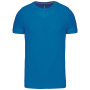 T-shirt ronde hals korte mouwen Tropical Blue XXL