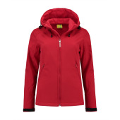 L&S Jacket Hooded Softshell for her red L