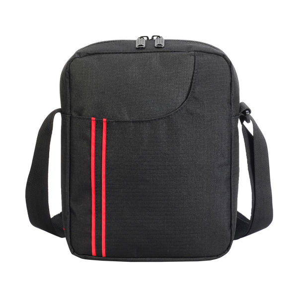 Rennes Messenger Pouch - Black/Red
