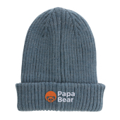 Impact AWARE™ Polylana® dubbel gebreide beanie, blauw