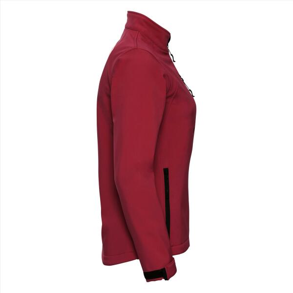 RUS Ladies Softshell Jacket, Classic Red, 4XL