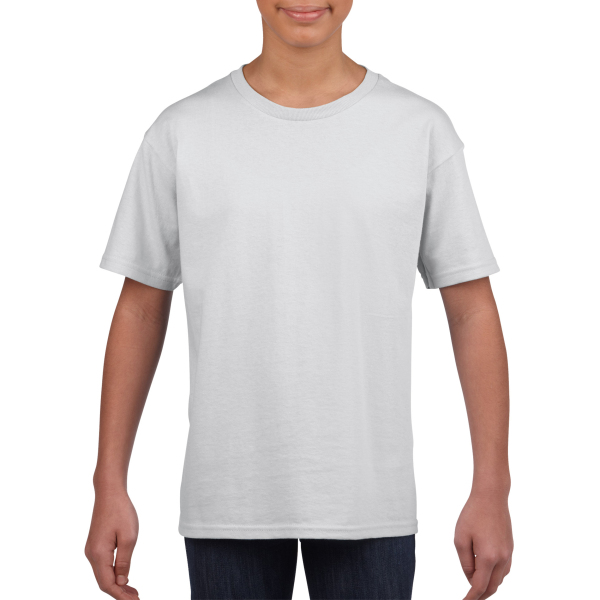Gildan T-shirt SoftStyle SS for kids White S