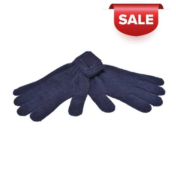 Retro Knitted Gloves with Label