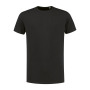 L&S T-shirt crewneck fine cotton elasthan dark grey 3XL