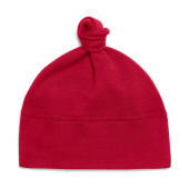 Baby 1 Knot Hat - Red - One Size