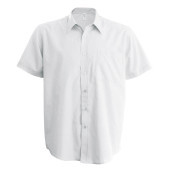Heren non-iron overhemd korte mouwen White 3XL