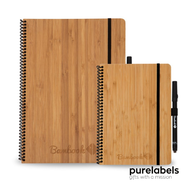 Bambook uitwisbaar notitieboek bamboe whiteboard