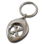 Egg Shaped Coin Holder in Nickel Shine Finishing