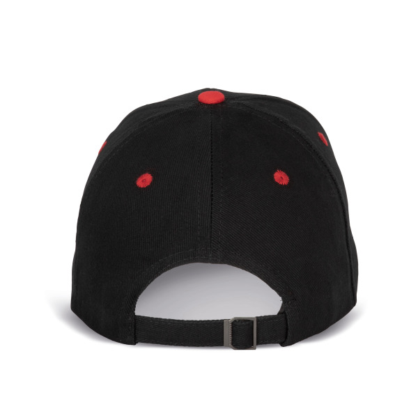 6-Panel-Kappe Black / Red One Size