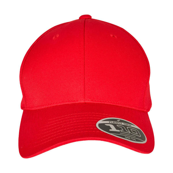 110 Curved Visor Snapback - Red - One Size