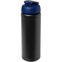 Baseline® Plus 750 ml sportfles met flipcapdeksel - Zwart/Blauw