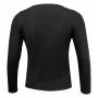Merino U-Neck Woman Black 3XL
