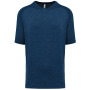 Tweekleurig padel-T-shirt met raglanmouwen voor heren Sporty Navy / Marl Sporty Navy S
