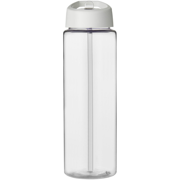 H2O Active® Vibe 850 ml spout lid sport bottle - Transparent/White